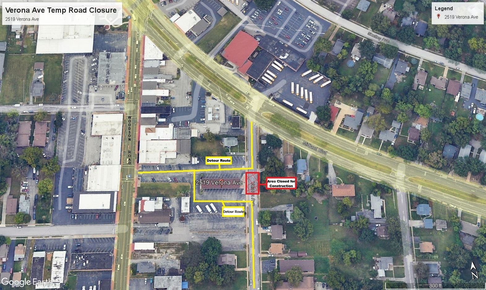 Verona Temp Road Closure- Feb 2026 - Traffic Aerial View -Final